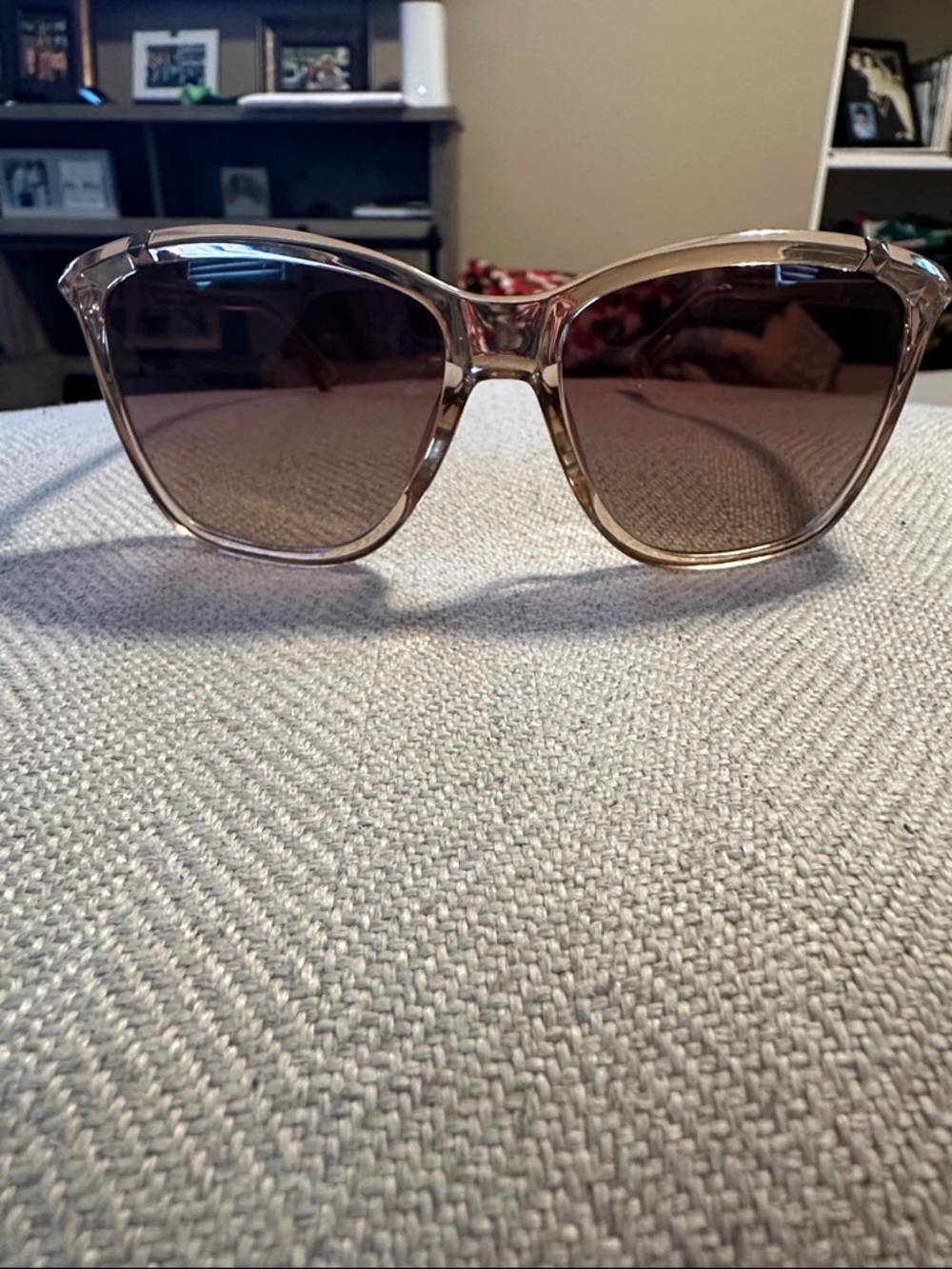 Michael Kors Clear Tortoiseshell Frame Sunglasses with Brown Lenses - Picture 2 of 7